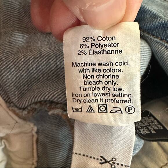 Madewell Bayfront Crop Overalls E9702 Small Button Front Denim Blue Jean - Picture 12 of 14